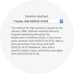 मिटाएं और प्रमाणित करें