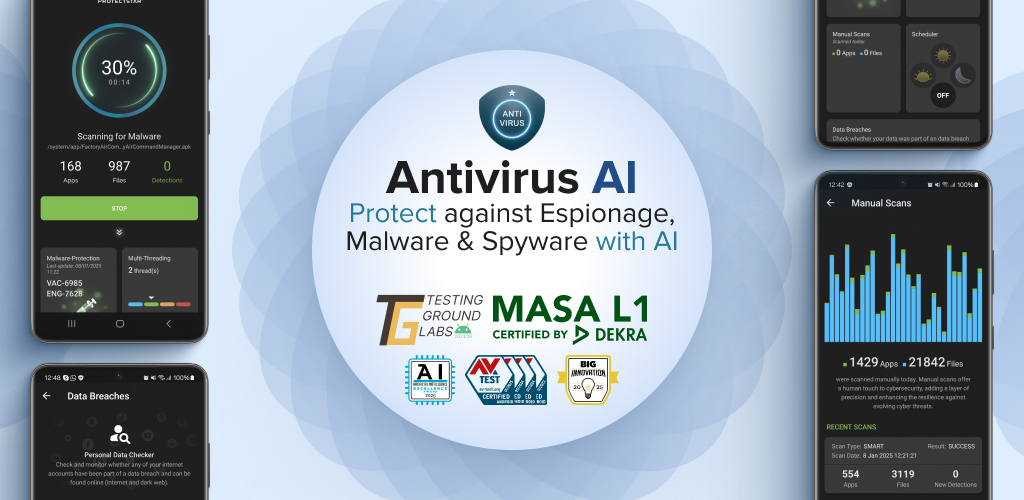 Android 版 Antivirus AI 再次通过 DEKRA MASA L1 验证——经验证的应用安全与 AI 防护强强结合